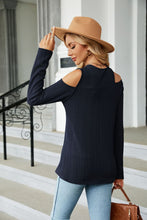 Load image into Gallery viewer, Dropped Shoulder Long Sleeve Blouse
