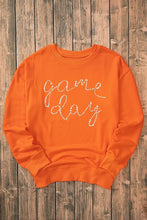 Load image into Gallery viewer, GAME DAY Round Neck Long Sleeve Sweatshirt
