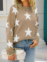 Load image into Gallery viewer, American Star Round Neck Dropped Shoulder Sweater
