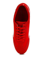 Load image into Gallery viewer, Everyday Faux Leather Lace-Up Sneakers
