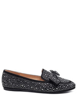 Load image into Gallery viewer, Dewdrops Embellished Casual Bow Loafers
