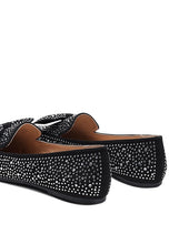 Load image into Gallery viewer, Dewdrops Embellished Casual Bow Loafers
