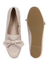 Load image into Gallery viewer, Dewdrops Embellished Casual Bow Loafers
