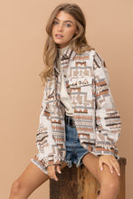 Load image into Gallery viewer, Frayed Aztec Western Shacked Jacket
