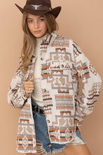 Load image into Gallery viewer, Frayed Aztec Western Shacked Jacket
