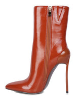 Load image into Gallery viewer, Mercury Patent High Heeled Ankle Boot
