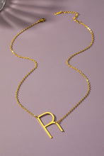 Load image into Gallery viewer, Large Stainless Steel Initial Pendant Necklace
