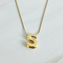 Load image into Gallery viewer, Balloon Letter Initial Necklace - Fashion Forward Design
