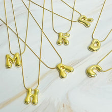 Load image into Gallery viewer, Balloon Letter Initial Necklace - Fashion Forward Design
