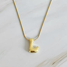 Load image into Gallery viewer, Balloon Letter Initial Necklace - Fashion Forward Design
