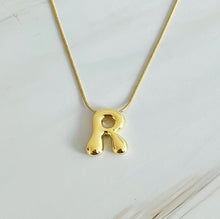 Load image into Gallery viewer, Balloon Letter Initial Necklace - Fashion Forward Design
