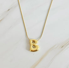 Load image into Gallery viewer, Balloon Letter Initial Necklace - Fashion Forward Design
