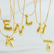 Load image into Gallery viewer, Balloon Letter Initial Necklace - Fashion Forward Design
