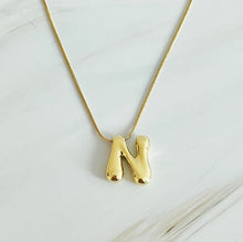 Load image into Gallery viewer, Balloon Letter Initial Necklace - Fashion Forward Design
