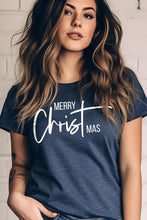 Load image into Gallery viewer, Merry Christmas Graphic Tee Short Sleeve T-Shirt
