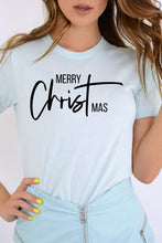 Load image into Gallery viewer, Merry Christmas Graphic Tee Short Sleeve T-Shirt
