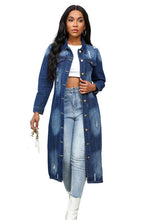 Load image into Gallery viewer, Maxi Long Denim Jacket
