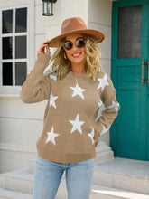 Load image into Gallery viewer, American Star Round Neck Dropped Shoulder Sweater
