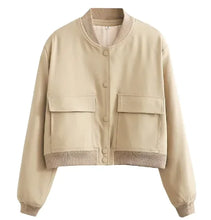 Load image into Gallery viewer, Loose Casual Bomber Jacket for Women
