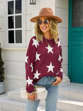 Load image into Gallery viewer, American Star Round Neck Dropped Shoulder Sweater
