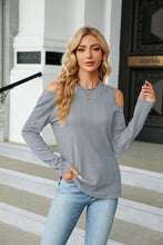 Load image into Gallery viewer, Dropped Shoulder Long Sleeve Blouse
