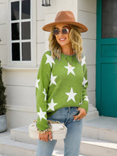 Load image into Gallery viewer, American Star Round Neck Dropped Shoulder Sweater
