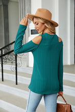 Load image into Gallery viewer, Dropped Shoulder Long Sleeve Blouse
