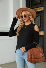 Load image into Gallery viewer, Dropped Shoulder Long Sleeve Blouse
