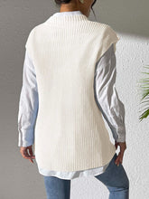 Load image into Gallery viewer, Flower V-Neck Sweater Vest
