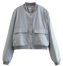 Load image into Gallery viewer, Loose Casual Bomber Jacket for Women
