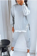 Load image into Gallery viewer, Sporty Chic Long Sleeve Pants Set
