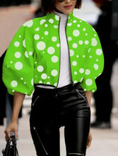 Load image into Gallery viewer, Crop Top Fashion Temperament Polka Dot Print Short Jacket
