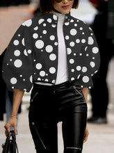 Load image into Gallery viewer, Crop Top Fashion Temperament Polka Dot Print Short Jacket
