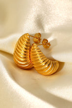 Load image into Gallery viewer, Shell Shore Spiral Stud Earrings
