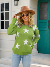 Load image into Gallery viewer, American Star Round Neck Dropped Shoulder Sweater
