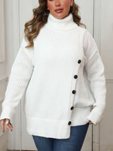 Load image into Gallery viewer, Plus Size Turtleneck Long Sleeve Sweater
