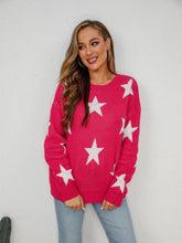 Load image into Gallery viewer, American Star Round Neck Dropped Shoulder Sweater
