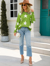 Load image into Gallery viewer, American Star Round Neck Dropped Shoulder Sweater
