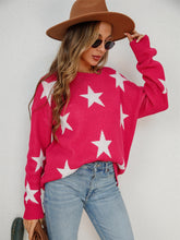 Load image into Gallery viewer, American Star Round Neck Dropped Shoulder Sweater
