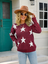 Load image into Gallery viewer, American Star Round Neck Dropped Shoulder Sweater
