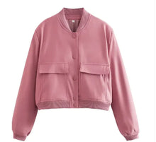 Load image into Gallery viewer, Loose Casual Bomber Jacket for Women
