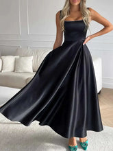 Load image into Gallery viewer, Elegant Square Neck Long A-Line Maxi Dress
