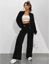 Load image into Gallery viewer, Zipper Slim Fit Women&#39;s Pants Suit
