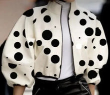 Load image into Gallery viewer, Crop Top Fashion Temperament Polka Dot Print Short Jacket
